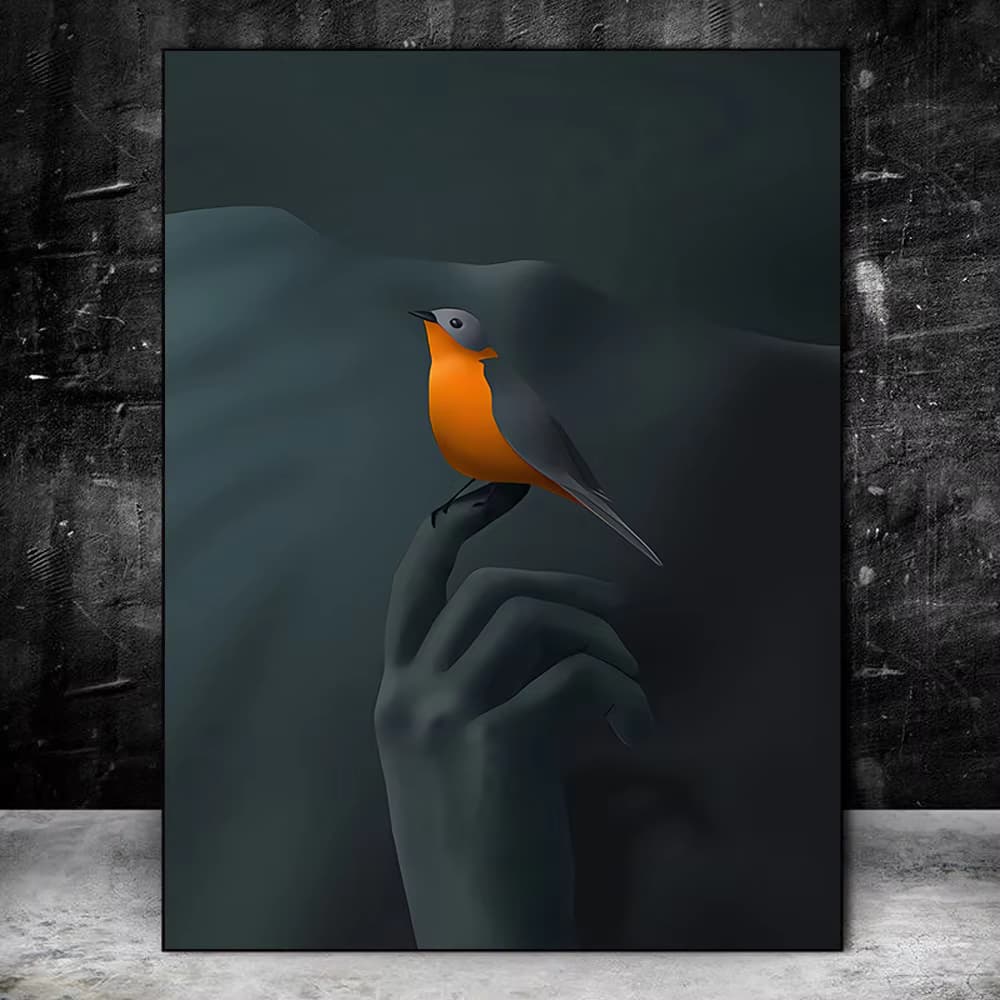 تابلو دکوراتیو طرح پرنده — تصویر ۲