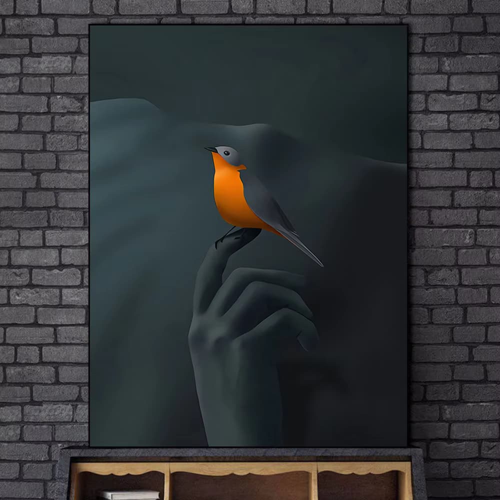 تابلو دکوراتیو طرح پرنده — تصویر ۵