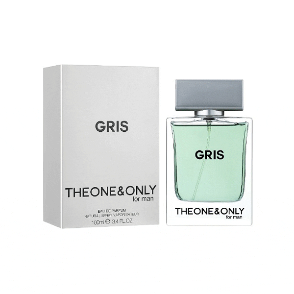ادو پرفیوم مردانه فراگرنس ورد مدل گریس د وان اند اونلی فور من Gris the one and only حجم 100 میلی‌لیتر