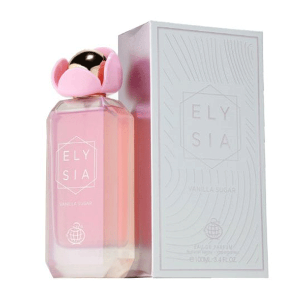 ادو پرفیوم زنانه فراگرنس ورد مدل الیسیا وانیلا شوگر ELYSIA Vanilla Sugar حجم 100 میلی‌لیتر — تصویر ۳