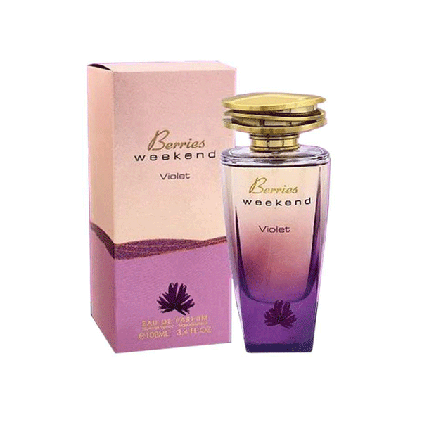 ادو پرفیوم زنانه فراگرنس ورد مدل بریس ویکند ویولت Berries Weekend Violet حجم 100 میلی‌لیتر