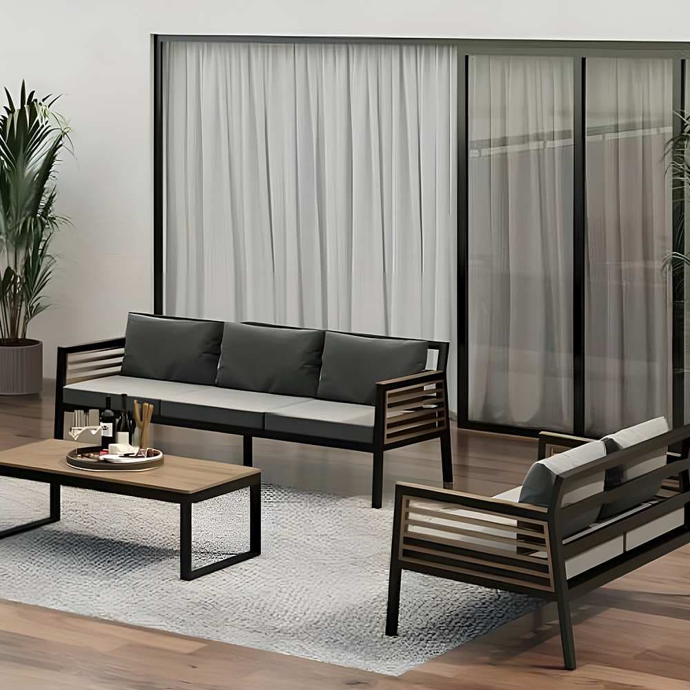 مبل سه نفره نظری مدل دنیز-چوبی- Deniz I-wood Triple Seat — تصویر ۱۰