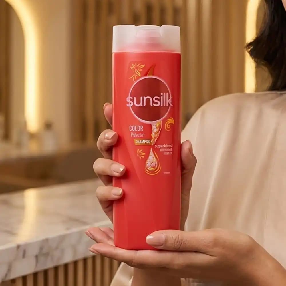 شامپو سانسیلک (sunsilk) قرمز مدل موی رنگ شده (Color Protection) حجم ۶۰۰ میلی‌لیتر — تصویر ۹