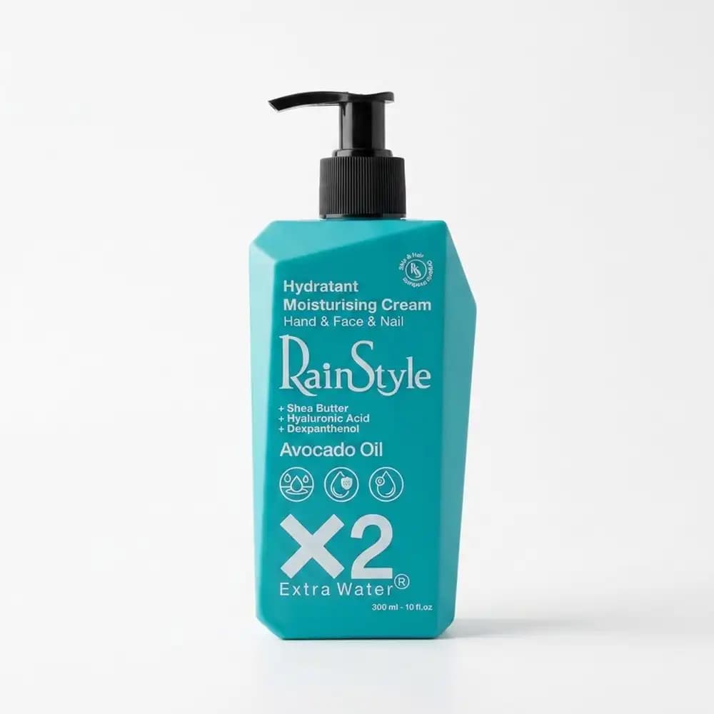 ژل کرم آبرسان و مرطوب‌کننده دست و صورت رین استایل (RainStyle) مدل کلاژن X2 Extra Water انواع پوست حجم 3۰۰ میلی‌لیتر — تصویر ۴