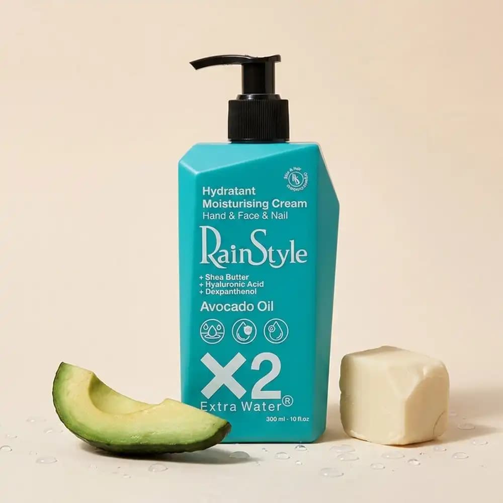 ژل کرم آبرسان و مرطوب‌کننده دست و صورت رین استایل (RainStyle) مدل کلاژن X2 Extra Water انواع پوست حجم 3۰۰ میلی‌لیتر — تصویر ۷
