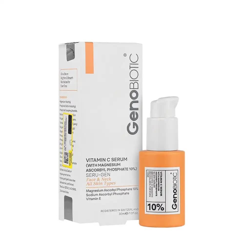 سرم ویتامین سی صورت و گردن ژنوبایوتیک (GenoBiotic) انواع پوست حجم ۳۰ میلی لیتری — تصویر ۵