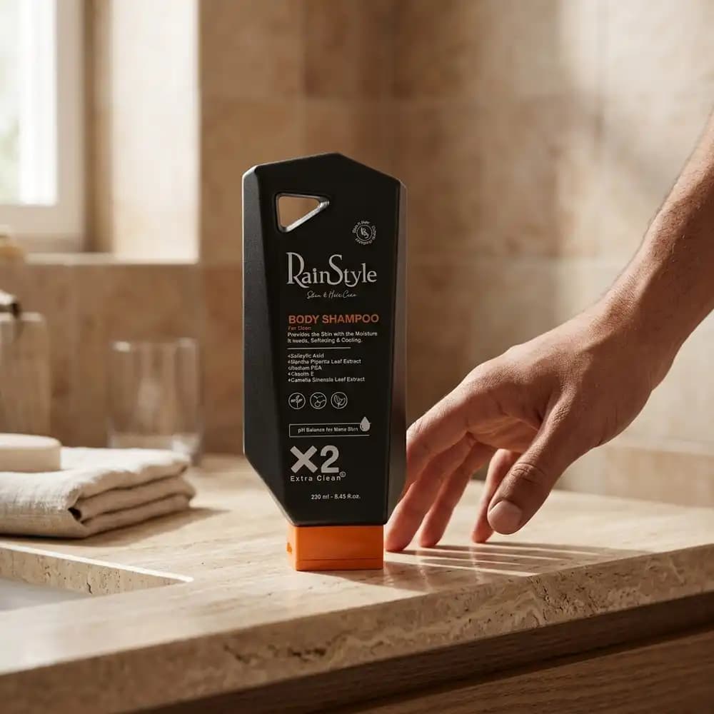 شامپو بدن مردانه رین استایل (RainStyle) مدل خنک‌کننده و ضدخستگی حجم 250 میلی لیتری — تصویر ۲