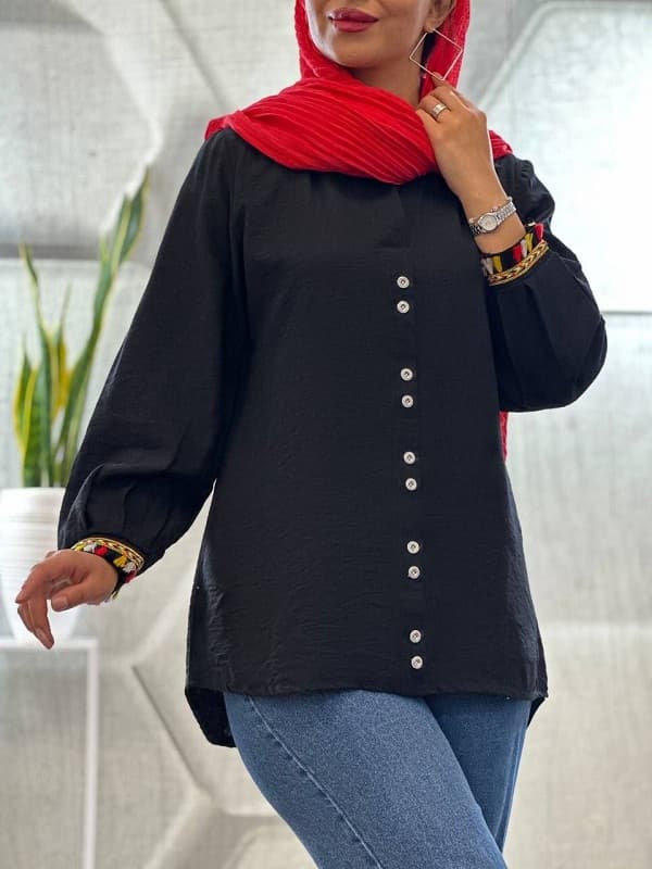 تونیک آستین سرخپوستی کد 45874 — تصویر ۵