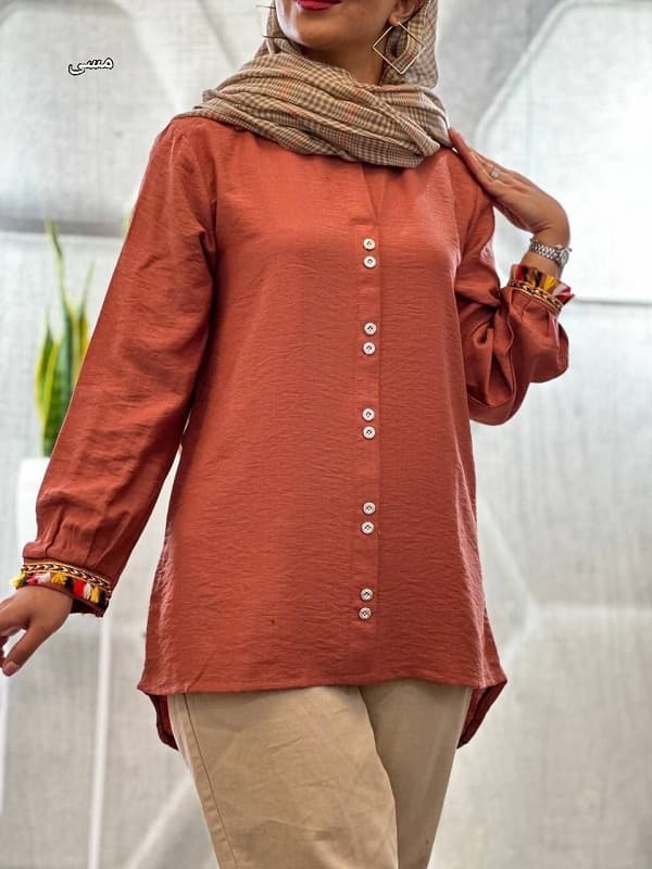 تونیک آستین سرخپوستی کد 45874 — تصویر ۶