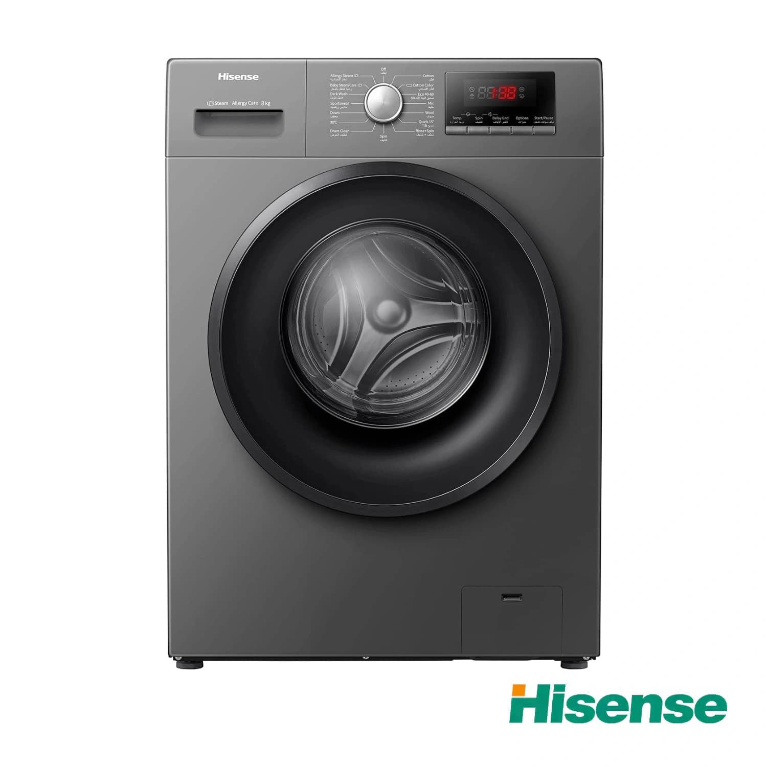 ماشین لباسشویی هایسنسWFPV8012EMT مدل 8 کیلویی — تصویر ۳