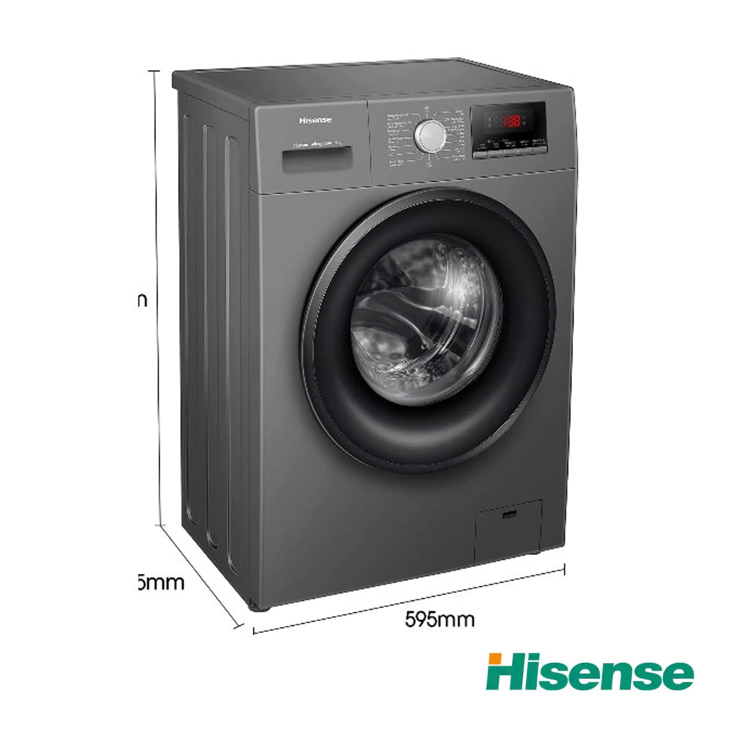 ماشین لباسشویی هایسنسWFPV8012EMT مدل 8 کیلویی — تصویر ۴