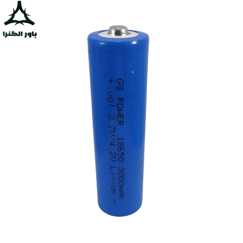 باتری لیتیوم یون GS POWER 3.7V 3000mAh 18650 | نوکدار