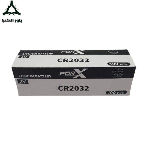 باتری سکه ای 3 ولت FONX CR2032 | بسته 100 عددی — تصویر ۲