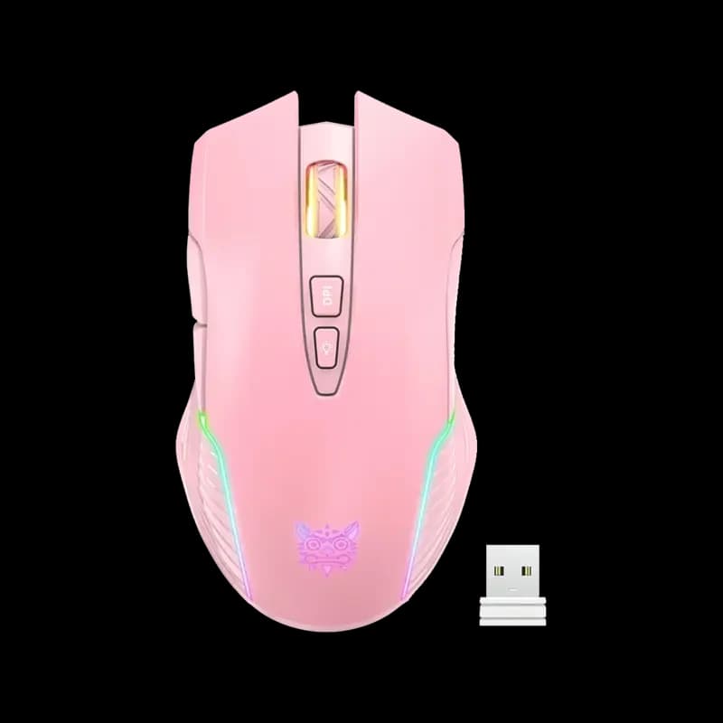 موس بی سیم گیمینگ اونیکوما CW905 صورتی