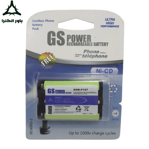 باتری تلفنی HHR-P107 جی اس پاور GS POWER — تصویر ۴