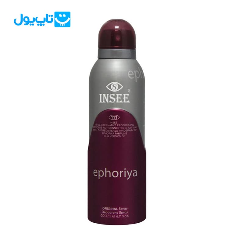 اسپری خوشبوکننده بدن اینسی INSEE رایحه ایفوریا Euphoria حجم 200 میلی‌لیتر — تصویر ۲