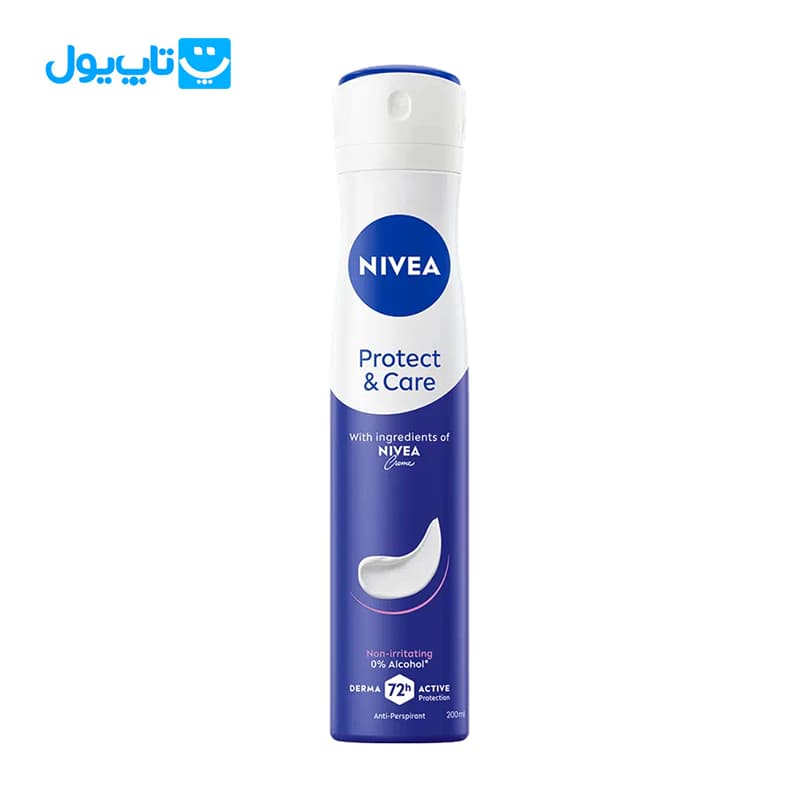اسپری ضد تعریق نیوآ Nivea مدل Protect & Care رایحه کلاسیک و ملایم حجم 200 میلی لیتر