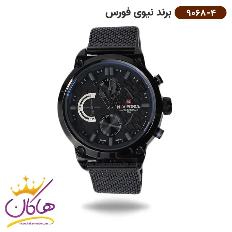ساعت مچی عقربه ای مردانه نیوی فورس فول دیت NF9068-04 — تصویر ۵