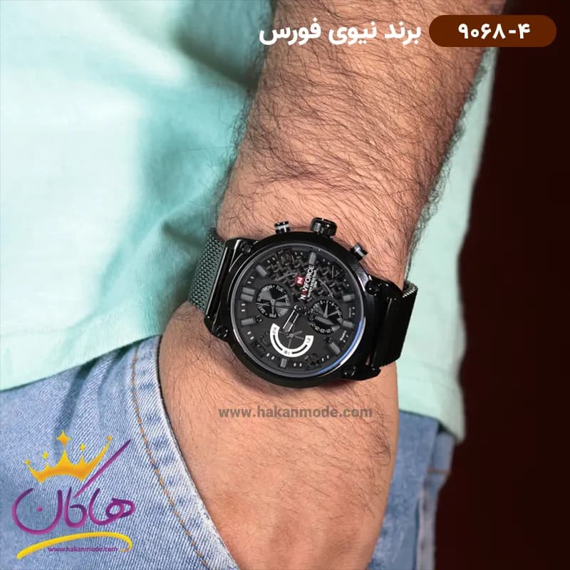 ساعت مچی عقربه ای مردانه نیوی فورس فول دیت NF9068-04 — تصویر ۶