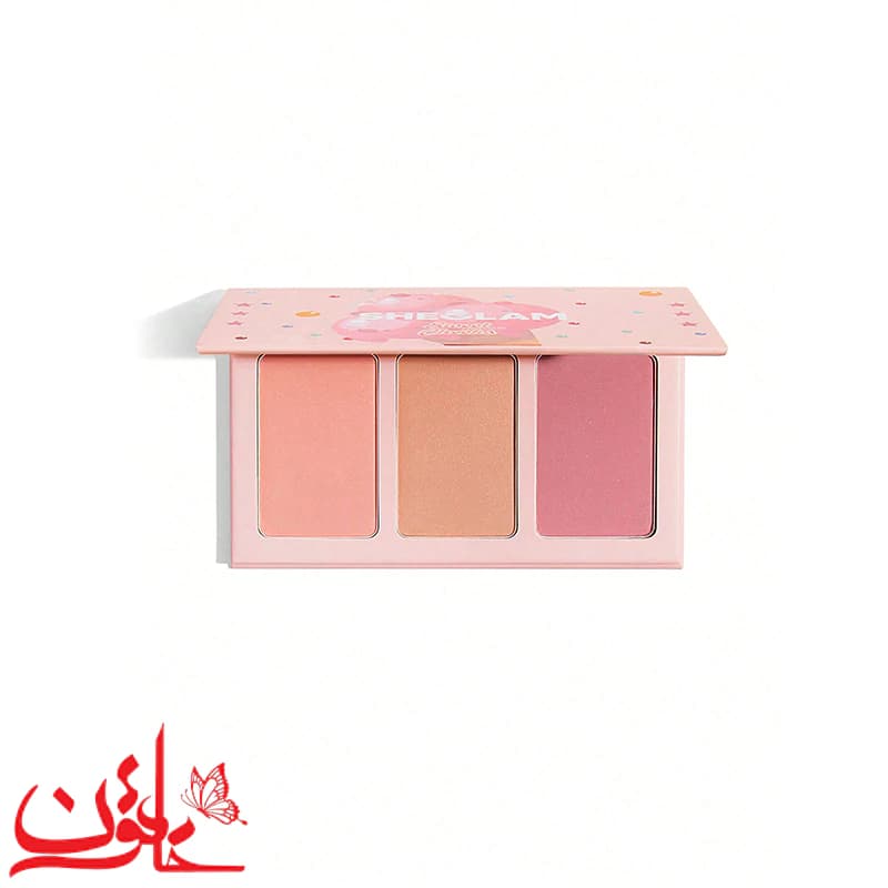 پالت رژگونه سه رنگ شیگلم مدل Sweet Cheeks رنگ Enamored — تصویر ۷