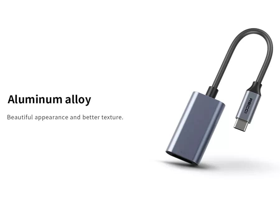 مبدل تایپ سی به اچ دی ام آی رسی Recci Type-C to HDMI Adapter 4K Cable RH11 — تصویر ۱۰