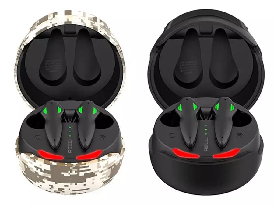هندزفری بلوتوث گیمینگ رچی مدل Recci Helmet Appearance TWS earbuds REP-W48 — تصویر ۸