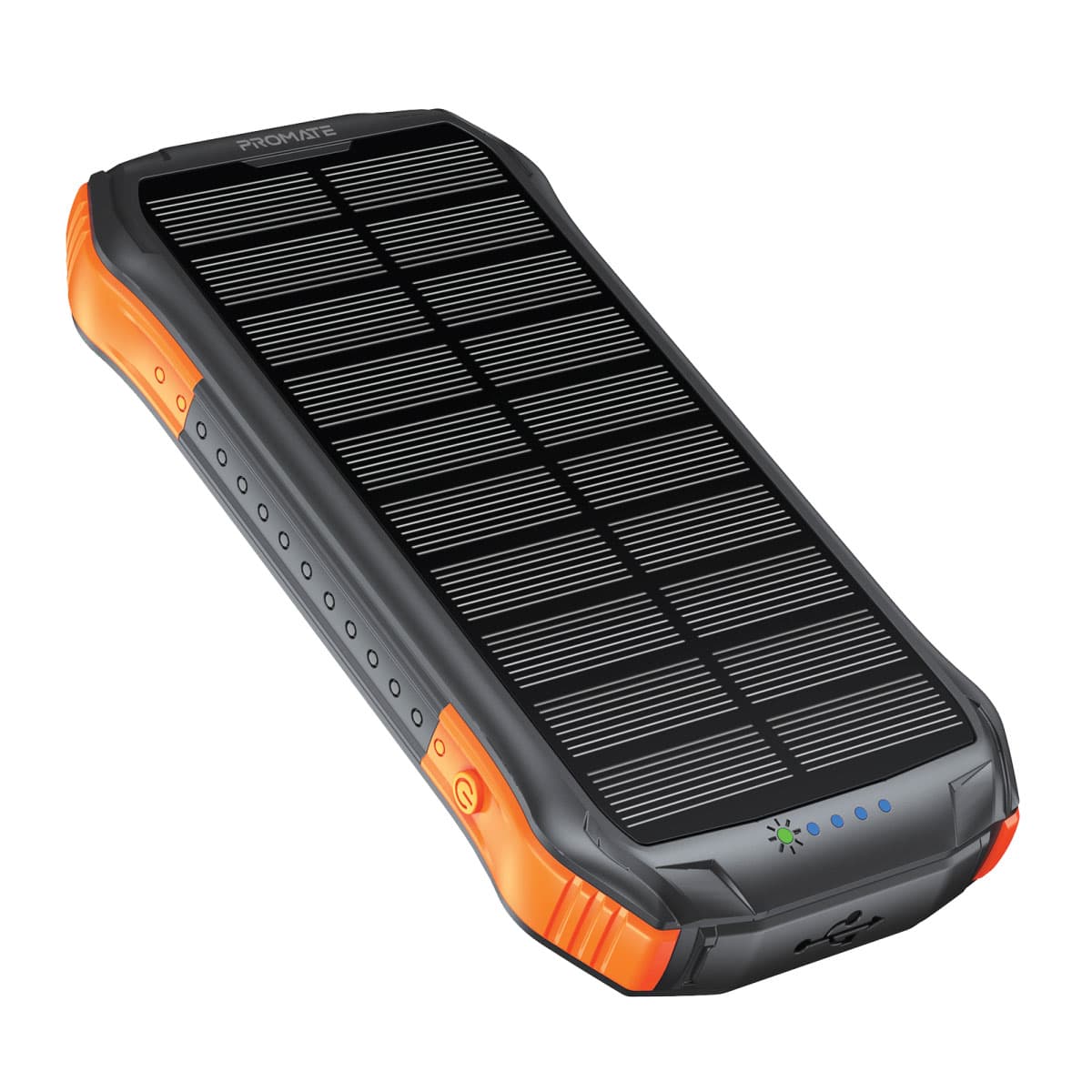 پاور بانک خورشیدی پرومیت مدل Promate Rugged EcoLight Multi-Port Solar Power Bank SolarTank-10PDQi با ظرفیت 10000mAh — تصویر ۱۰