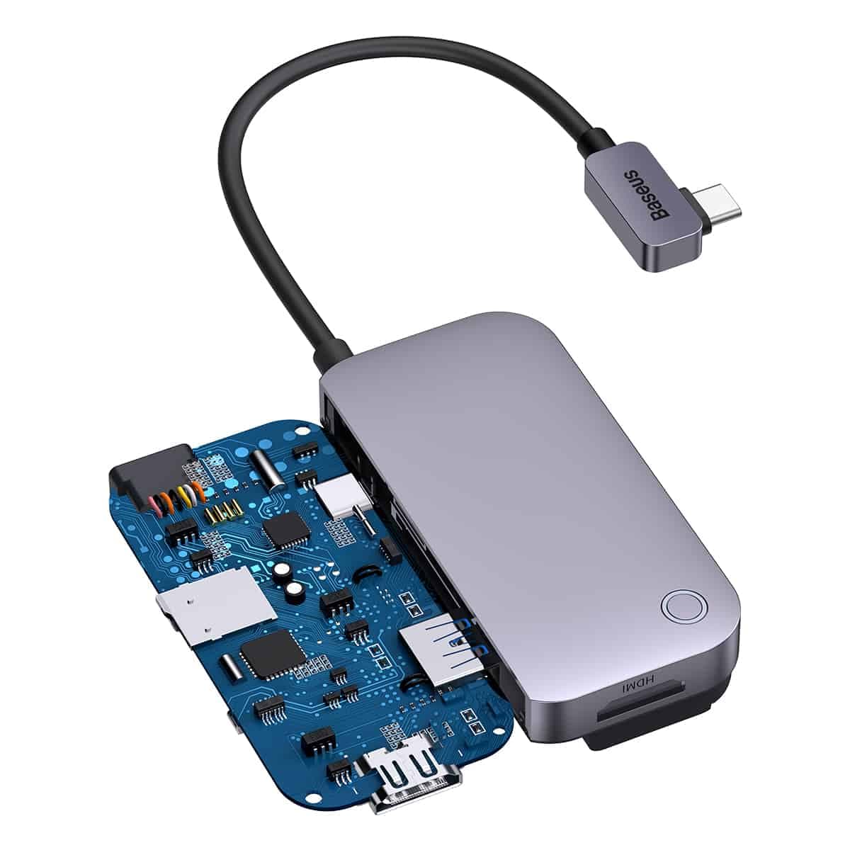 هاب 6 پورت تایپ سی بیسوس مدل Baseus PadJoy 6-Port Type-C HUB Adapter WKWJ000113 — تصویر ۱۲