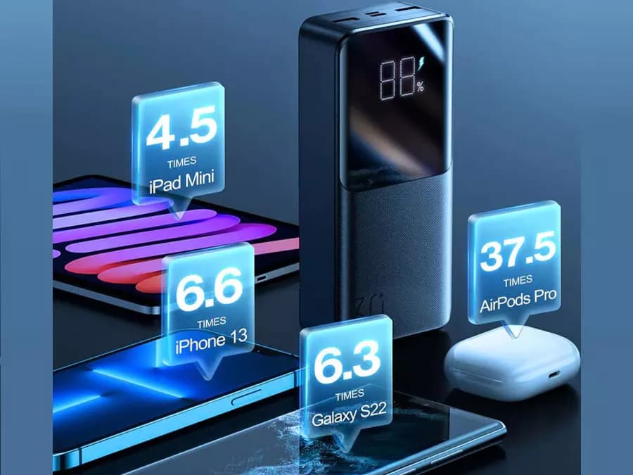پاوربانک فست شارژ جویروم مدل Joyroom Power Bank JR-QP193 با ظرفیت 30000mAh — تصویر ۴