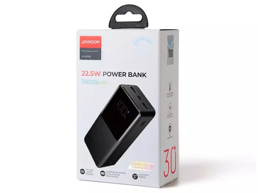 پاوربانک فست شارژ جویروم مدل Joyroom Power Bank JR-QP193 با ظرفیت 30000mAh — تصویر ۲