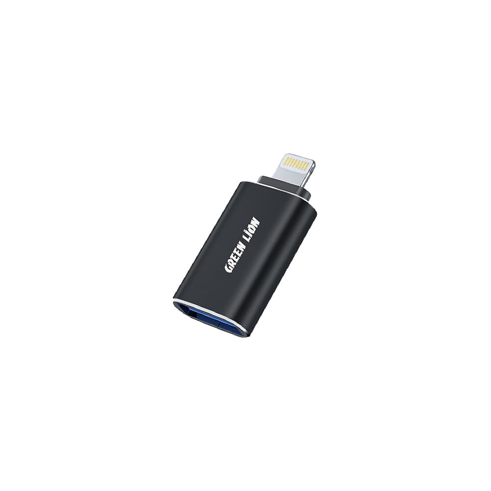 تبدیل OTG لایتنینگ به USB گرین لاین مدل Green Lion GNLOTGBK — تصویر ۲