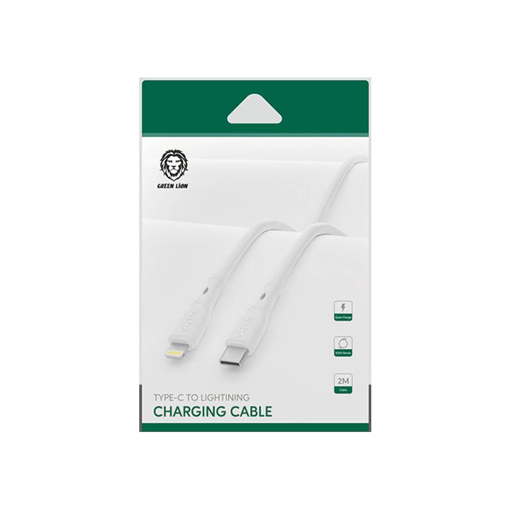 کابل تایپ سی به لایتنینگ گرین لاین مدل Green Lion GN12CTOLTG با توان 20W — تصویر ۸