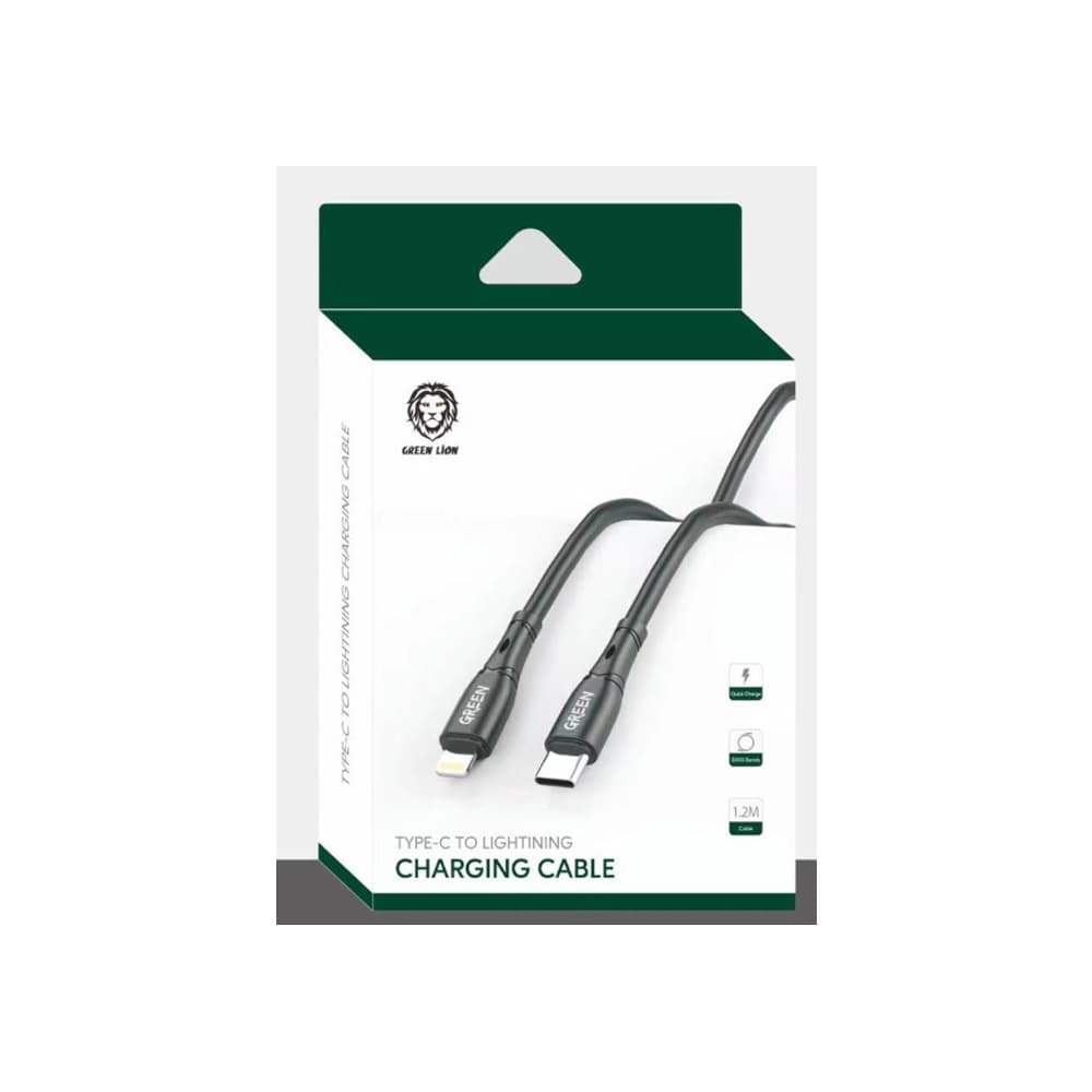کابل تایپ سی به لایتنینگ گرین لاین مدل Green Lion GN12CTOLTG با توان 20W — تصویر ۵