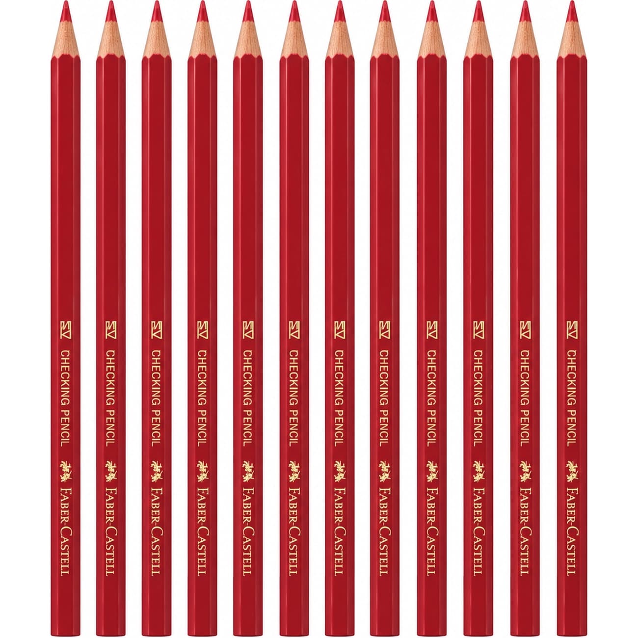 مداد قرمز فابر کاستل Faber Castell بسته 12 عددی — تصویر ۲