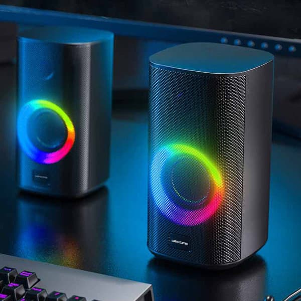 اسپیکر بلوتوثی گیمینگ RGB ویکام مدل WEKOME Gaming Series Bluetooth Speaker D33 — تصویر ۶
