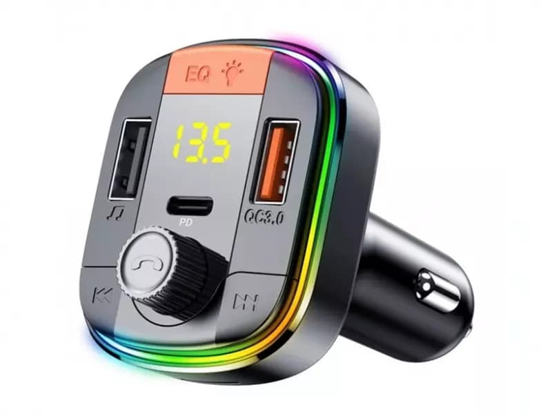 شارژر فندکی با قابلیت پخش موسیقی و تماس یسیدو مدل Yesido Y45 — تصویر ۱۱