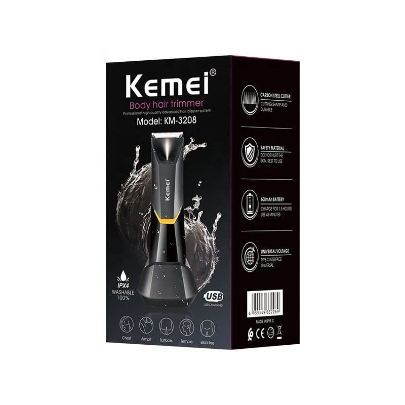 ماشین اصلاح بدن کیمی مدل Kemei Professional Body Hair Trimmer KM-3208 — تصویر ۸