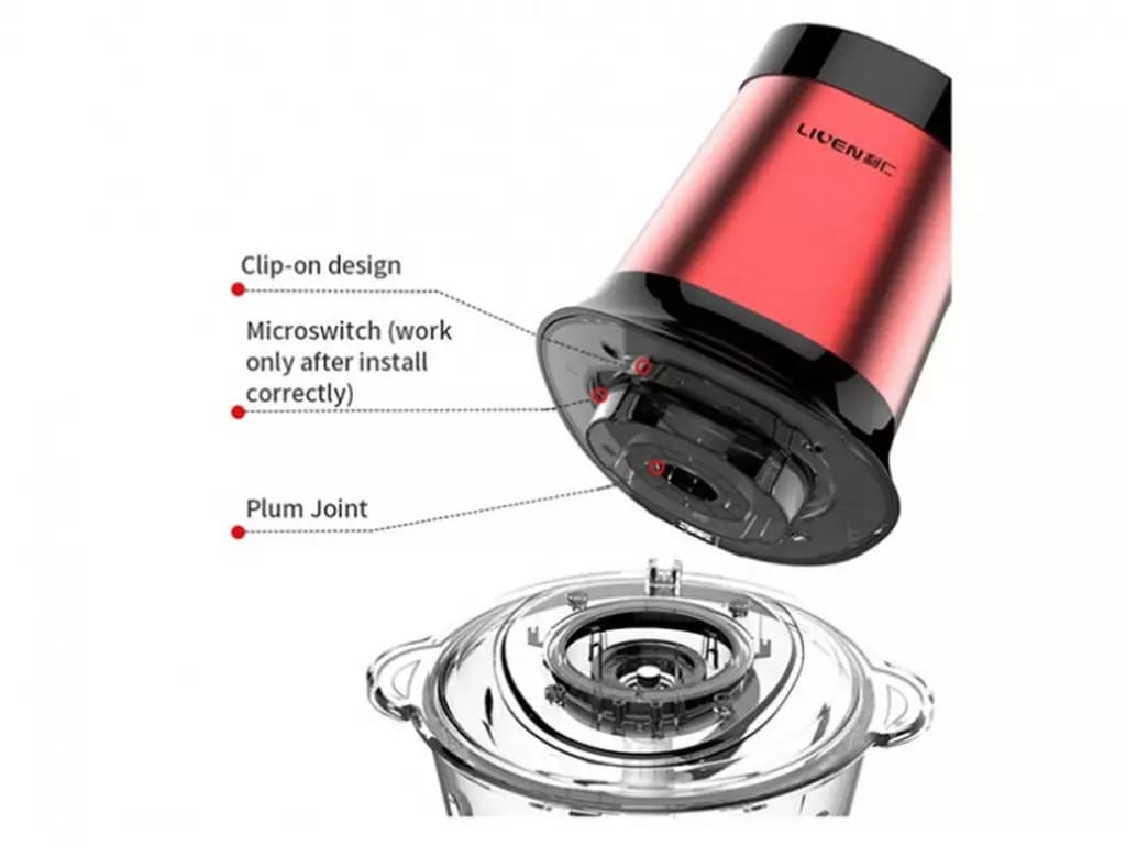 چرخ گوشت و غذاساز شیائومی Xiaomi Liven Electric Meat Grinder JRJ-GW300 — تصویر ۸