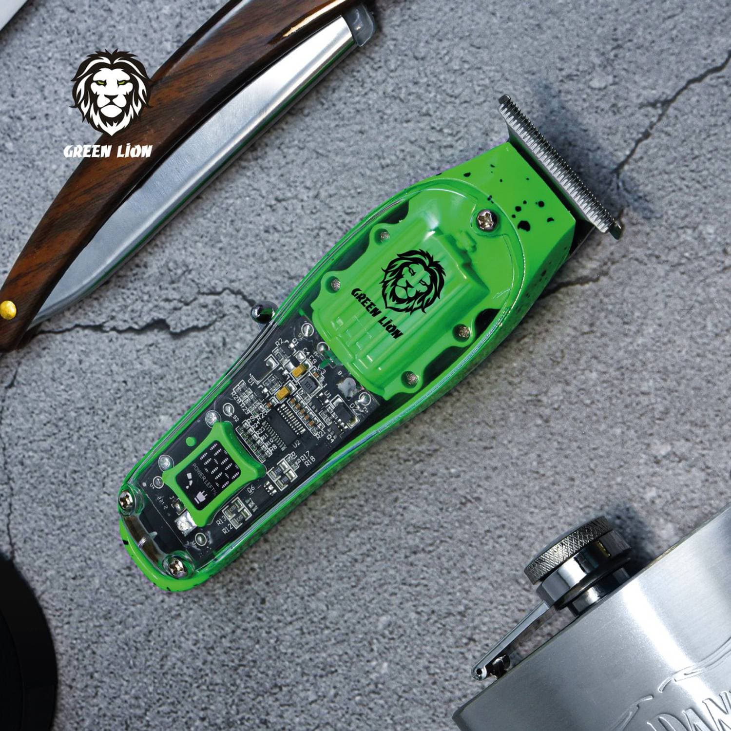 ماشین اصلاح سر گرین لاین مدل Green Lion Transparent Pro Hair Trimmer GNTPROTMR — تصویر ۳