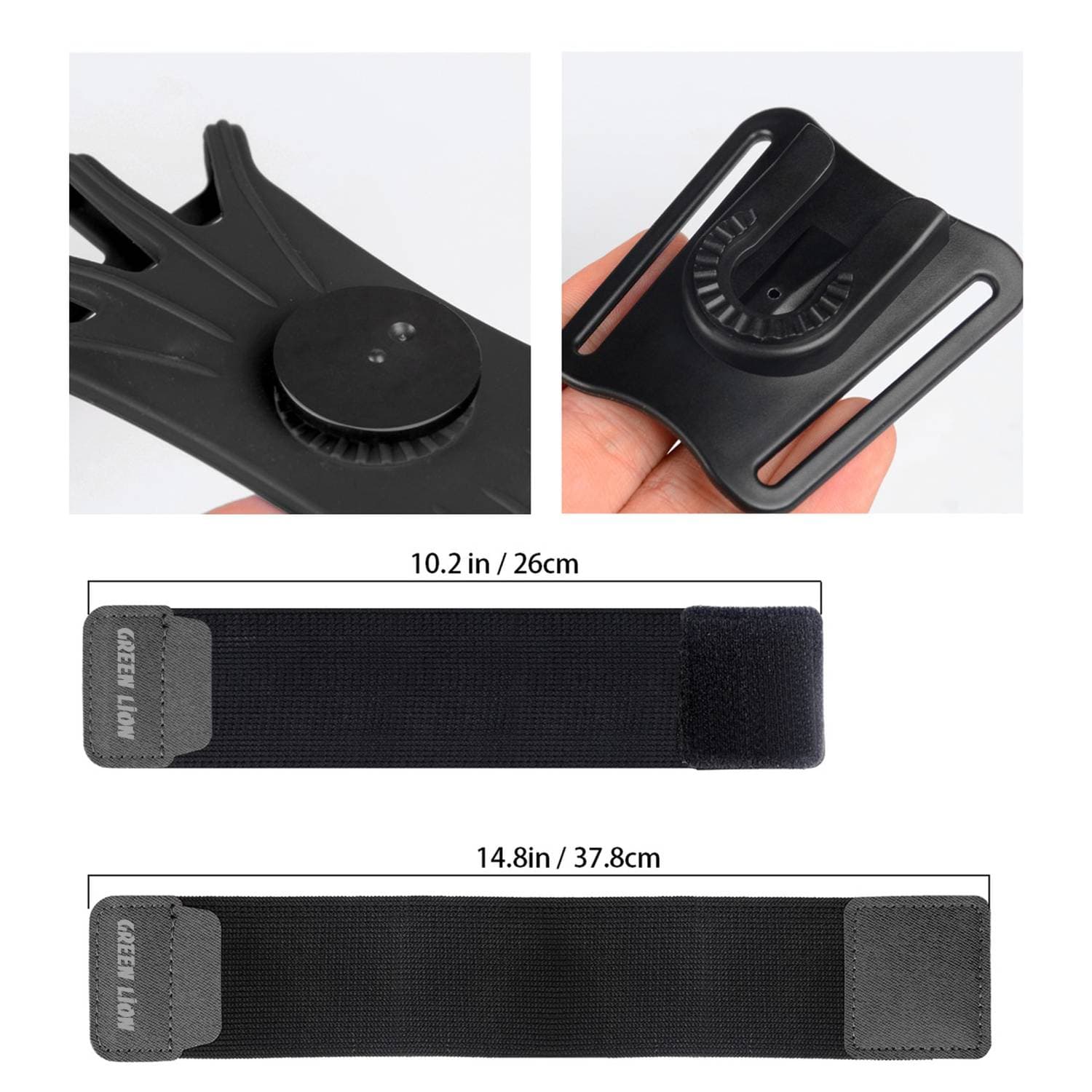 بازو بند ورزشی نگهداری گوشی گرین لاین مدل Green Lion Detachable Sports Armband GNSABANDBK — تصویر ۵