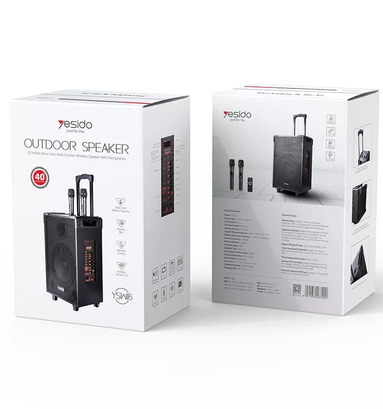 اسپیکر بلوتوث 12 اینچ یسیدو مدل Yesido Outdoor Speaker YSW16 — تصویر ۷