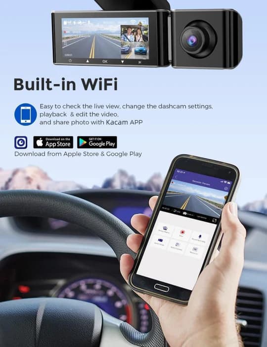 دوربین رانندگی خودرو شیائومی مدل Xiaomi Jiekemi Smart Dash Cam KM800 — تصویر ۷