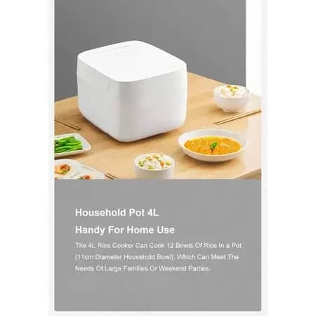 پلو پز 4 لیتری شیائومی میجیا مدل Xiaomi Mijia Rice Cooker C1 MDFBZ03ACM — تصویر ۴