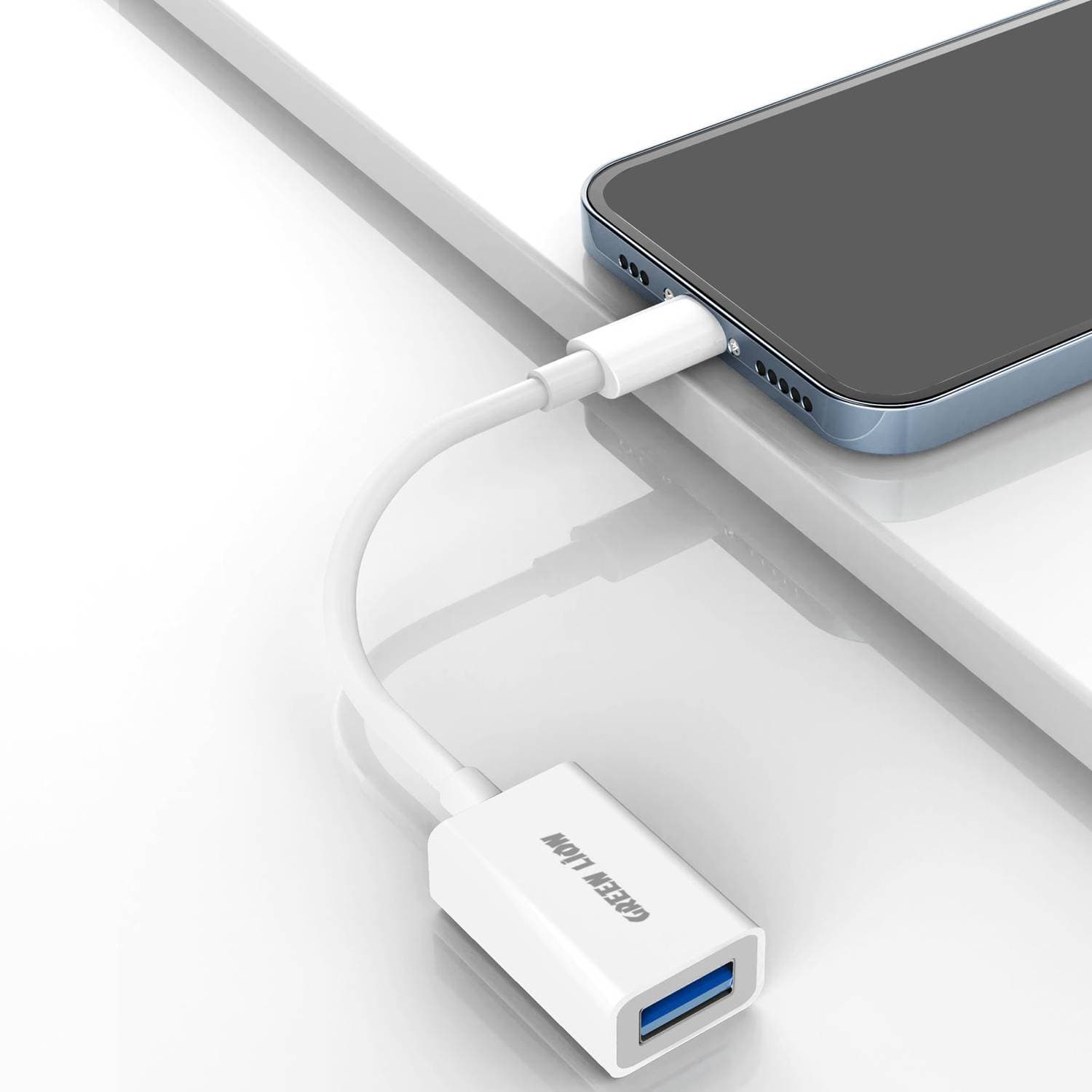 تبدیل لایتنینگ به USB-A گرین لاین مدل Green Lion Multi-Function OTG GNMFOTGWH — تصویر ۴