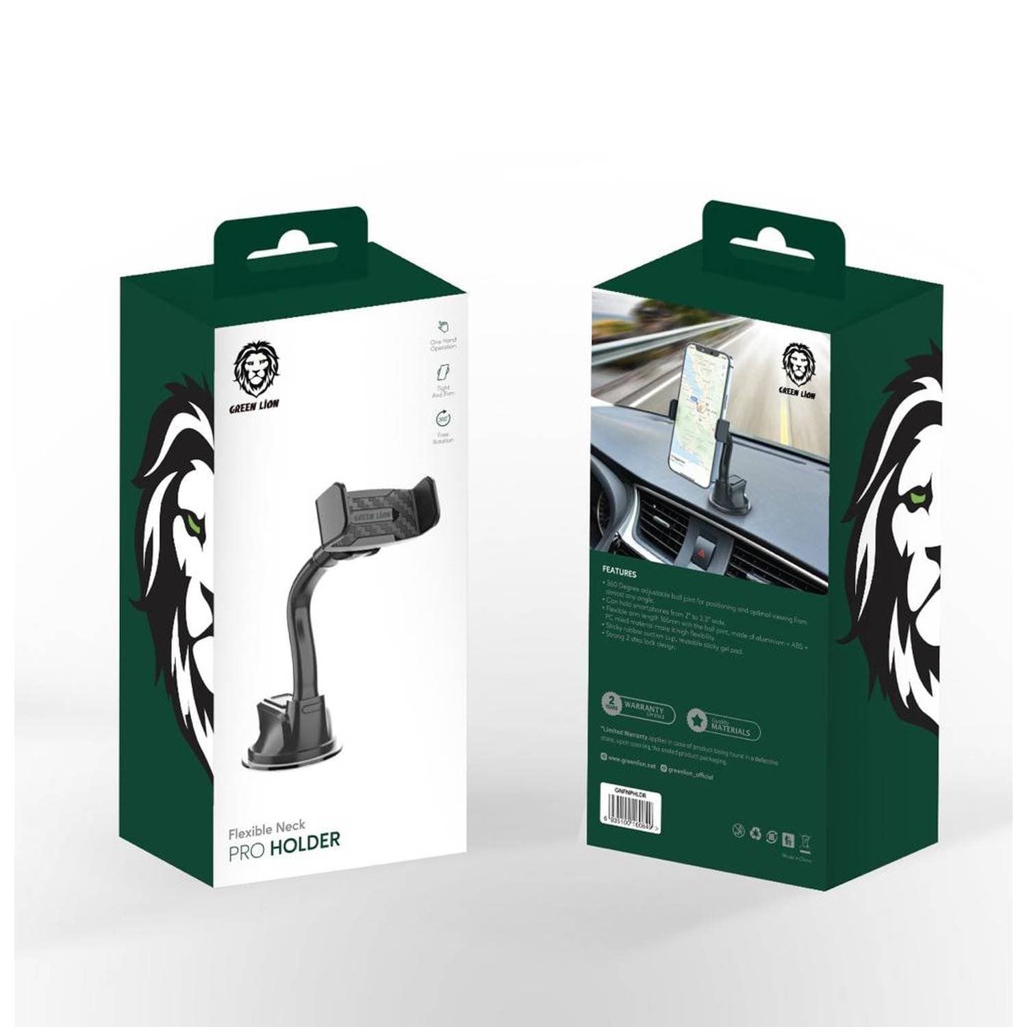 پایه نگهدارنده 360 درجه گرین لاین مدل Green Lion 360 Flexible Car Phone Holder GNFNPHLDR — تصویر ۲
