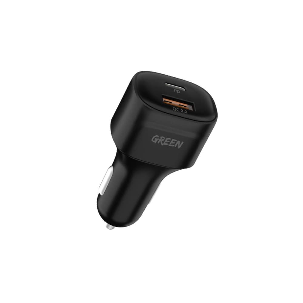 شارژر فندکی 2 پورت گرین لاین مدل Green Lion Car Charger Dual Port GNCQC3PDBK با توان 20W — تصویر ۲