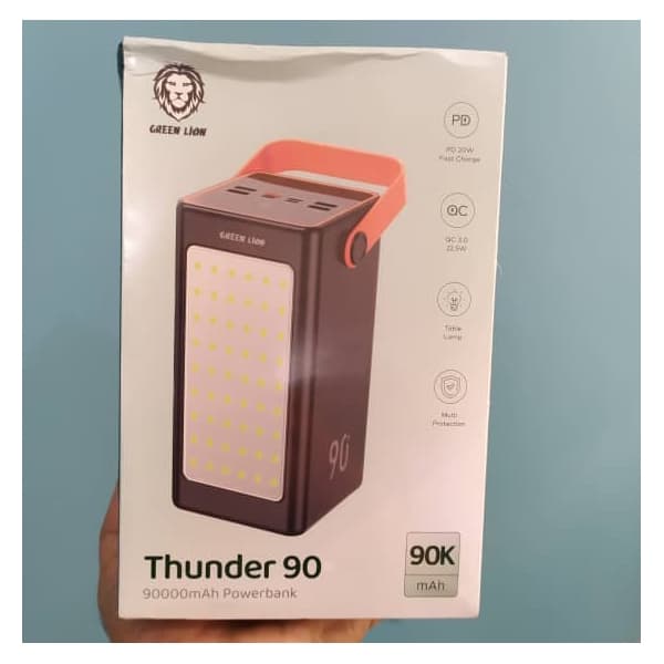 پاوربانک گرین لاین مدل THUNDER 90- gnthupb90 ظرفیت 90000 میلی آمپر ساعت — تصویر ۵