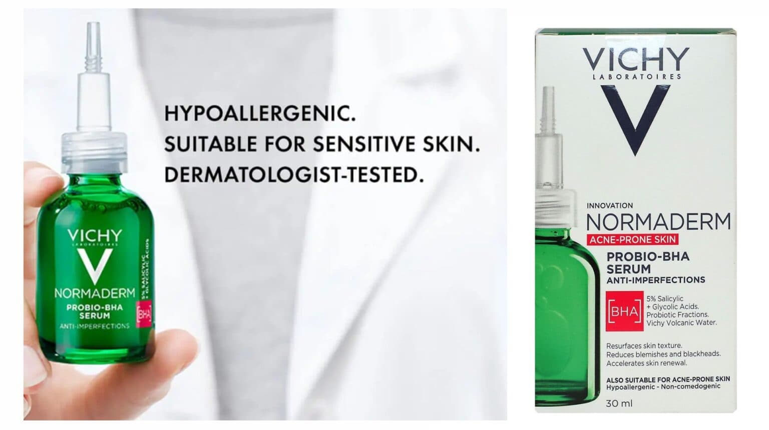 سرم ضد جوش و آکنه نورمادرم ویشی یک Vichy Normaderm BHA — تصویر ۷