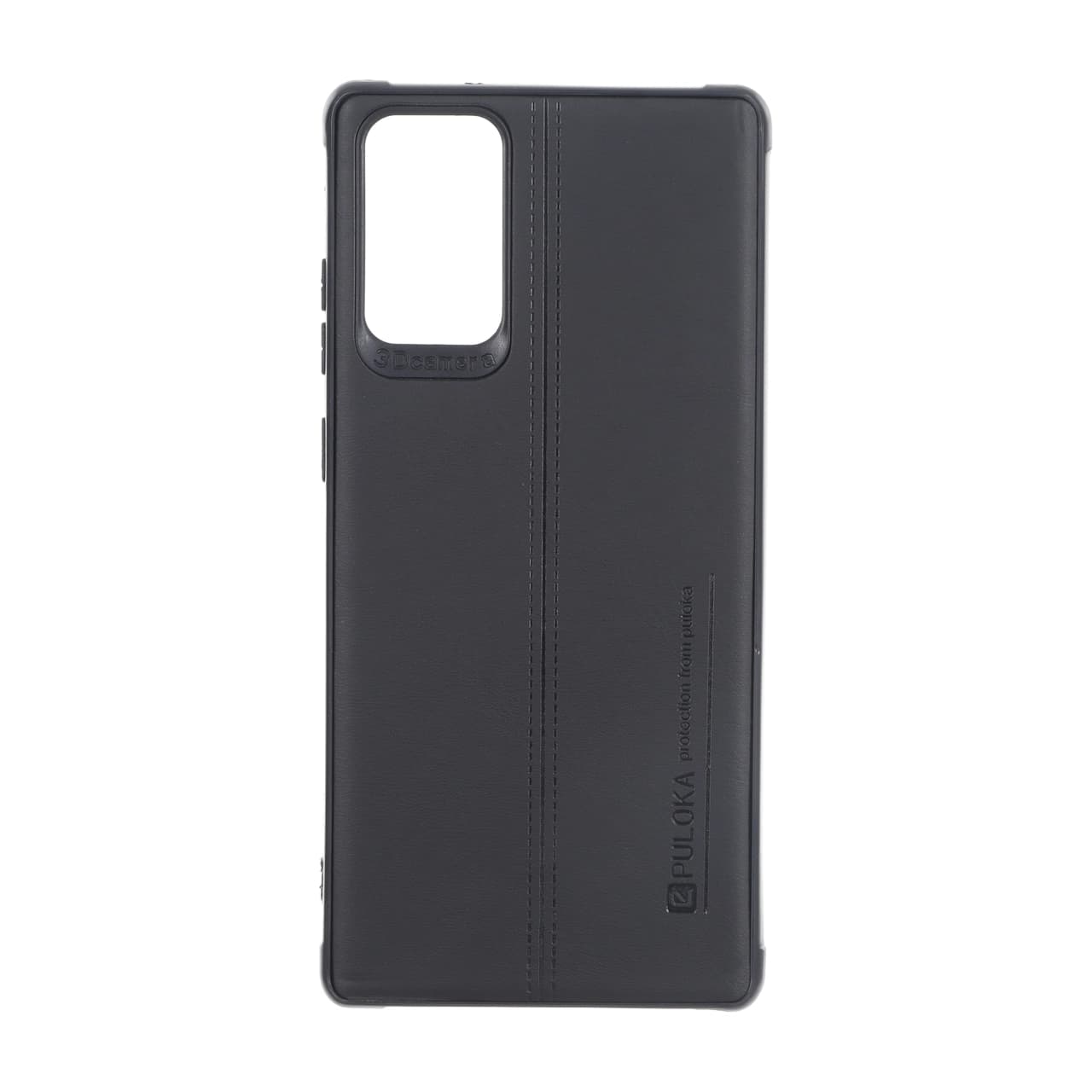 قاب Puloka طرح چرم دوخت دار Samsung Galaxy Note20 – مشکی