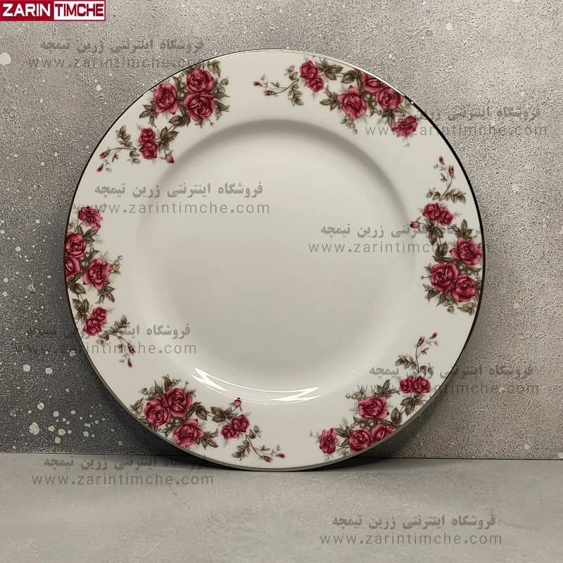 بشقاب غذاخوری چینی زرین مدل آران — تصویر ۲